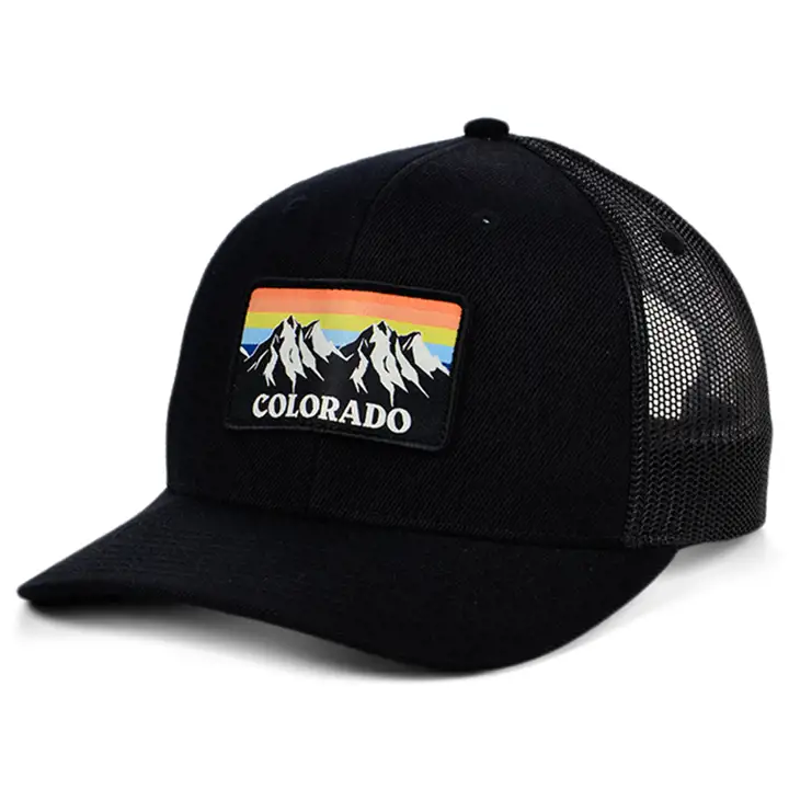 Casquette trucker incurvée Colorado Views noire