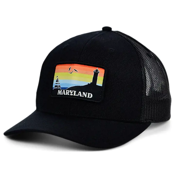 Casquette Trucker Incurvée Maryland Views Noire