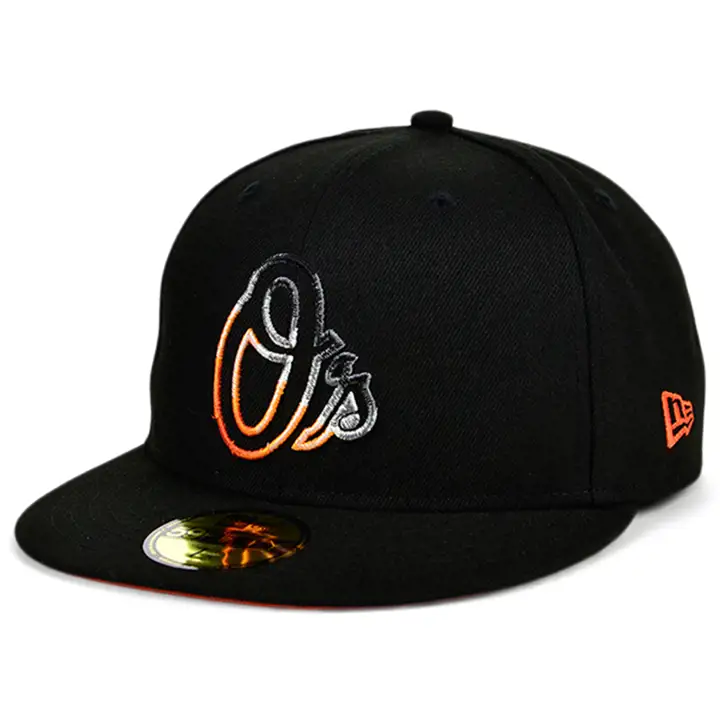 BALTIMORE ORIOLES MLB GRADIENT FEEL 59FIFTY NOIR