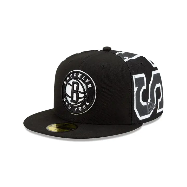 Casquette 59FIFTY Brooklyn Nets NBA SUB WORD Noire