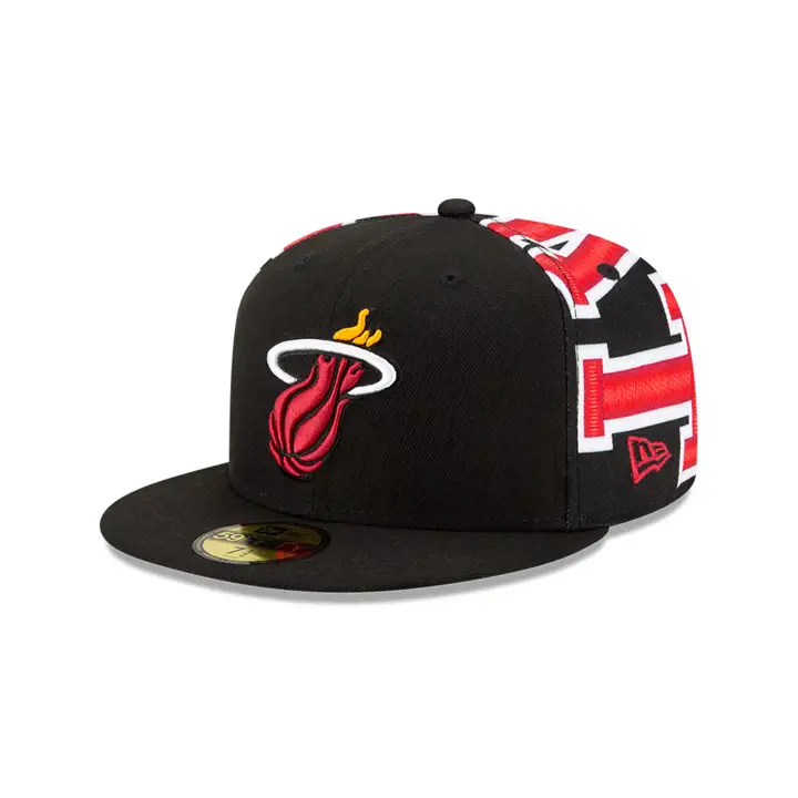 Casquette Miami Heat NBA SUB WORD 59FIFTY Noire