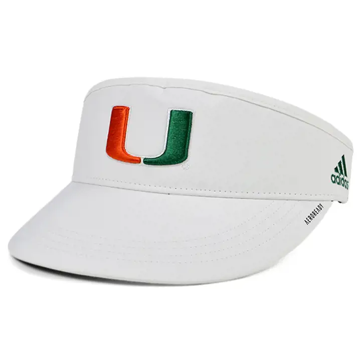 Miami Hurricanes NCAA Visière d'entraîneur AD SDLN 21 BLANC