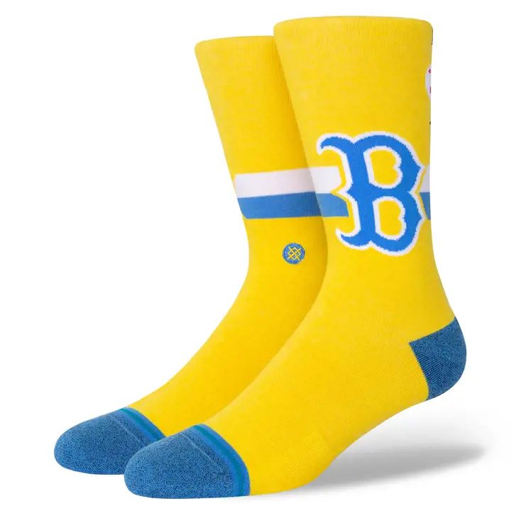 Chaussettes MLB City Connect des Red Sox de Boston ROUGE/BLANC