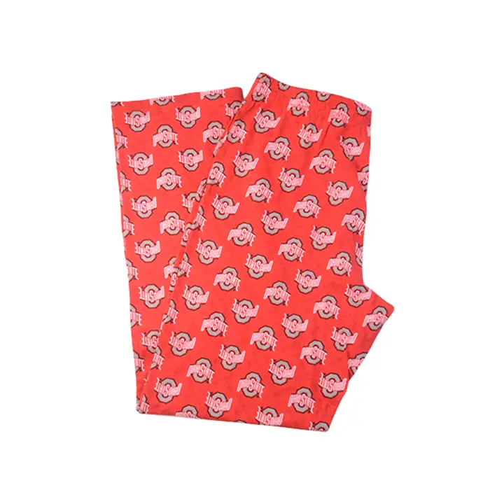 Pantalon de pyjama Ohio State NCAA à imprimé intégral 19 rouge
