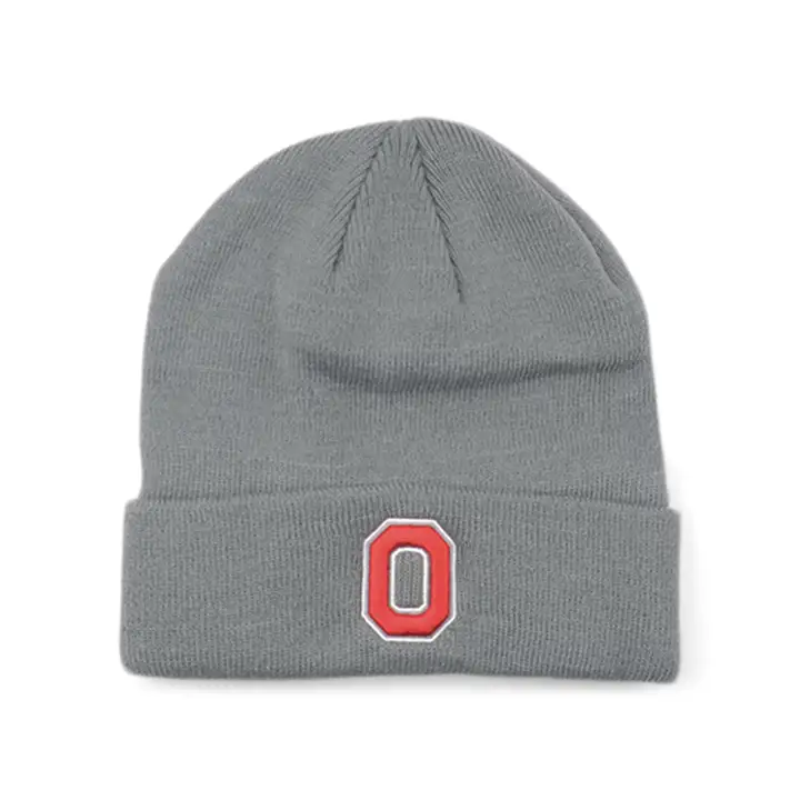 Ohio State OSU Bonnet Basique Tricoté gris