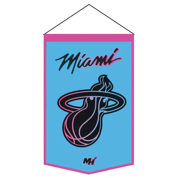 Miami Heat 2020 NBA City Edition Banner bleu/blanc