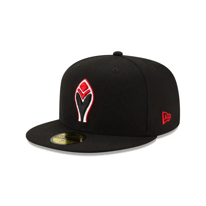 Casquette 59FIFTY MLB Atlanta Braves COLOR UV noir/rouge 25ème ann. 715