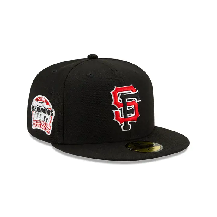 Casquette San Francisco Giants MLB COLOR UV 59FIFTY NOIR/ROUGE 8X CHAMPIONS