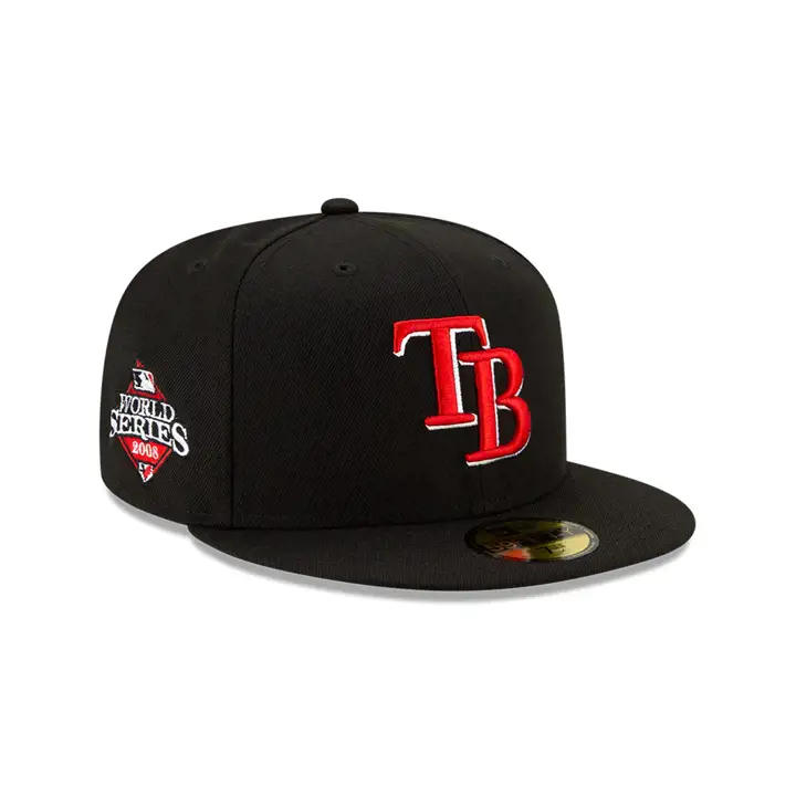 Tampa Bay Rays MLB COLOR UV 59FIFTY NOIR/ROUGE WS 2008 NOIR/ROUGE