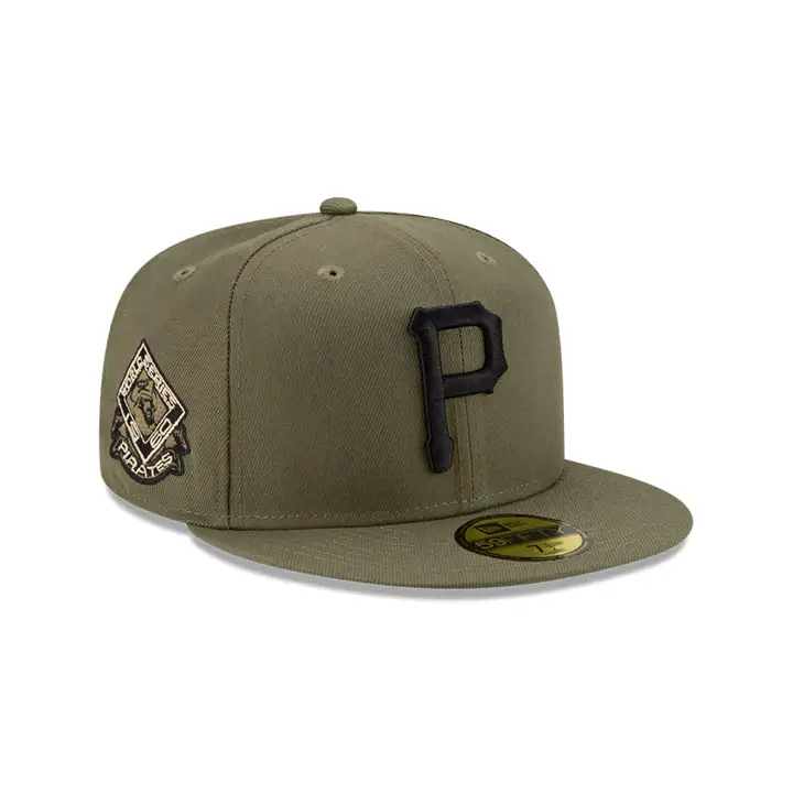 Pittsburgh Pirates MLB COLOR UV 59FIFTY OLIVE/WLAND WS 1960