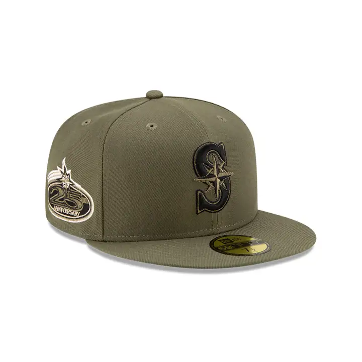 Seattle Mariners MLB COLOR UV 59FIFTY OLIVE/WLAND 25TH ANN O
