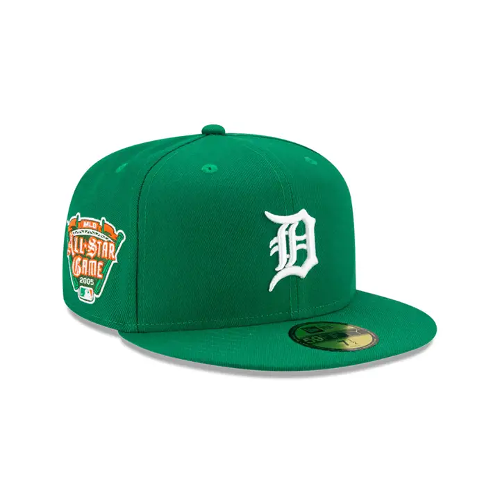 Detroit Tigers MLB COULEUR UV 59FIFTY KELLY/ORG ASG 2005 KGRN/