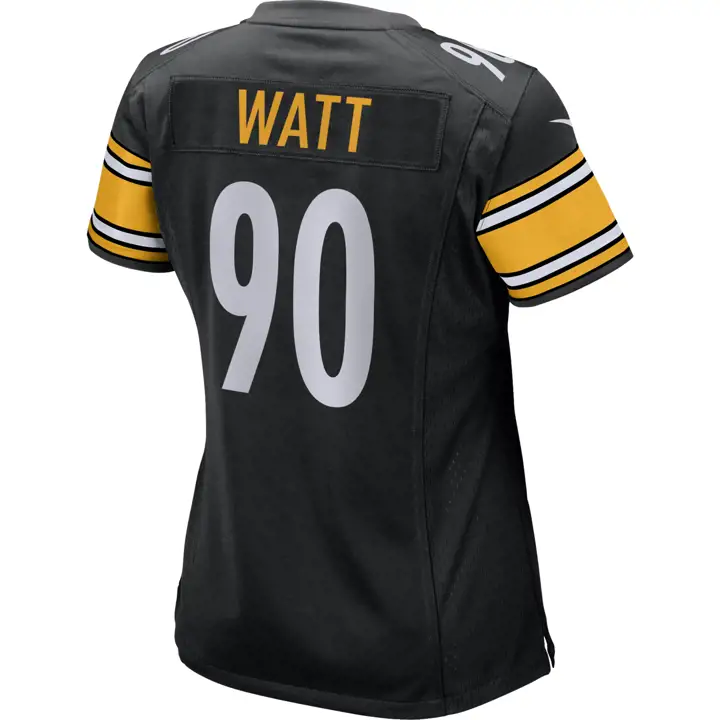 Maillot de match NFL Steelers femme TJ Watt noir