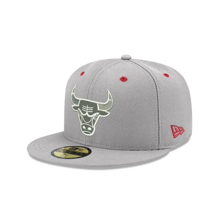 Casquette 59FIFTY CHICAGO BULLS NBA HOOK 21 GRISE/ROUGE