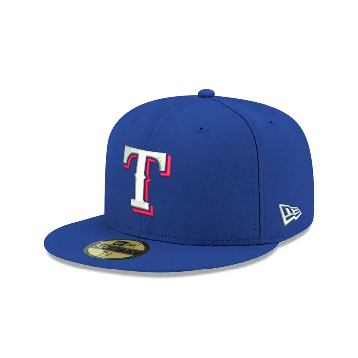 Casquette MLB en laine des Texas Rangers, visière grise, coloris RBL