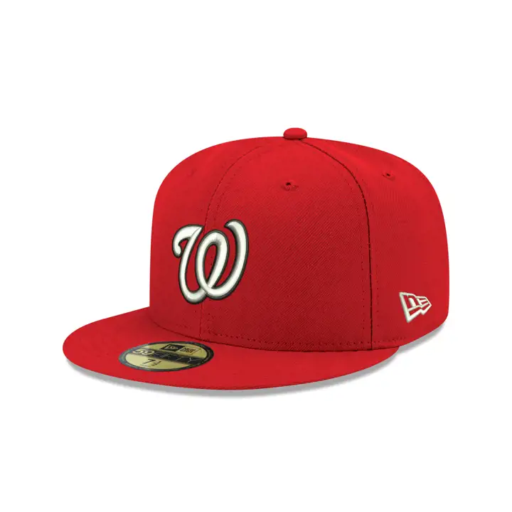 Casquette Washington Nationals MLB en laine grise avec dessous de visière rouge