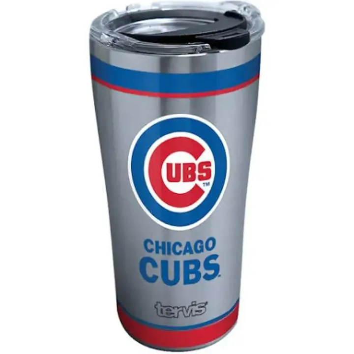 Gobelet Chicago Cubs 20oz. MLB Tradition en Acier Inoxydable ARGT/ROUGE