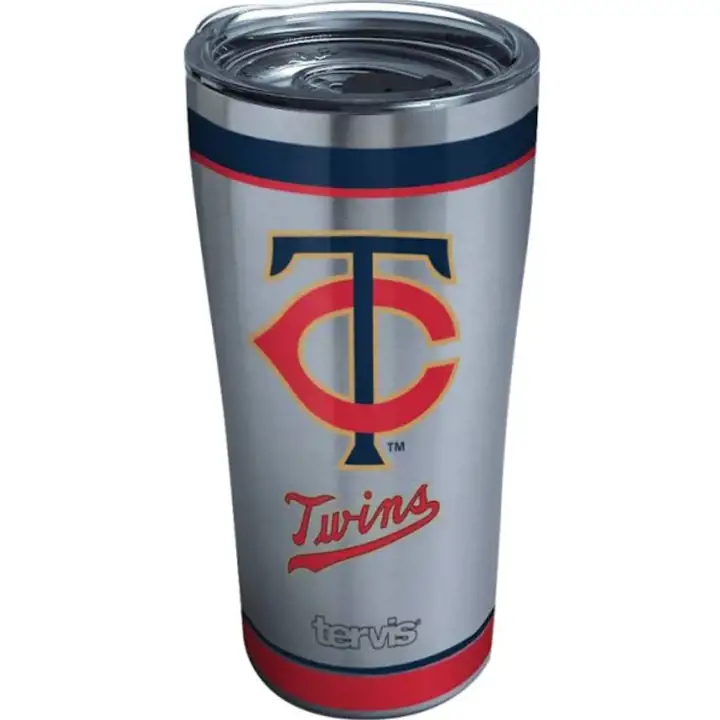 Minnesota Twins 20oz. MLB Tradition Acier inoxydable ARGT/MAR