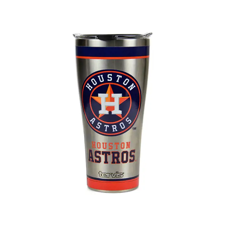 Gobelet Houston Astros de 887 ml. MLB Tradition en acier inoxydable ARGENT/ORANGE/