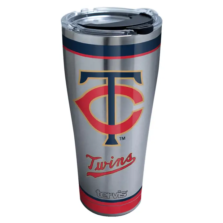 Minnesota Twins 30oz. MLB Tradition Acier inoxydable ARGENT/BLEU MARINE