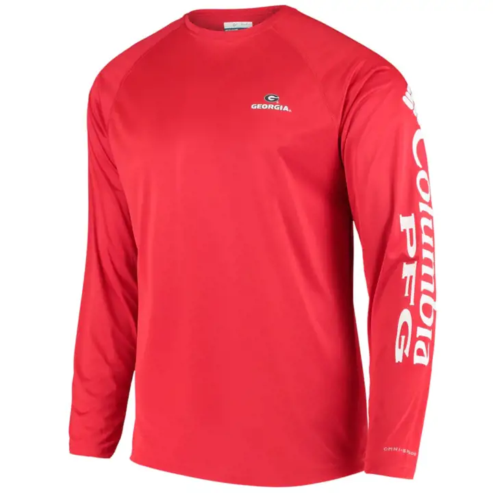 T-shirt à manches longues Terminal Tackle NCAA Georgia Bulldogs ROUGE