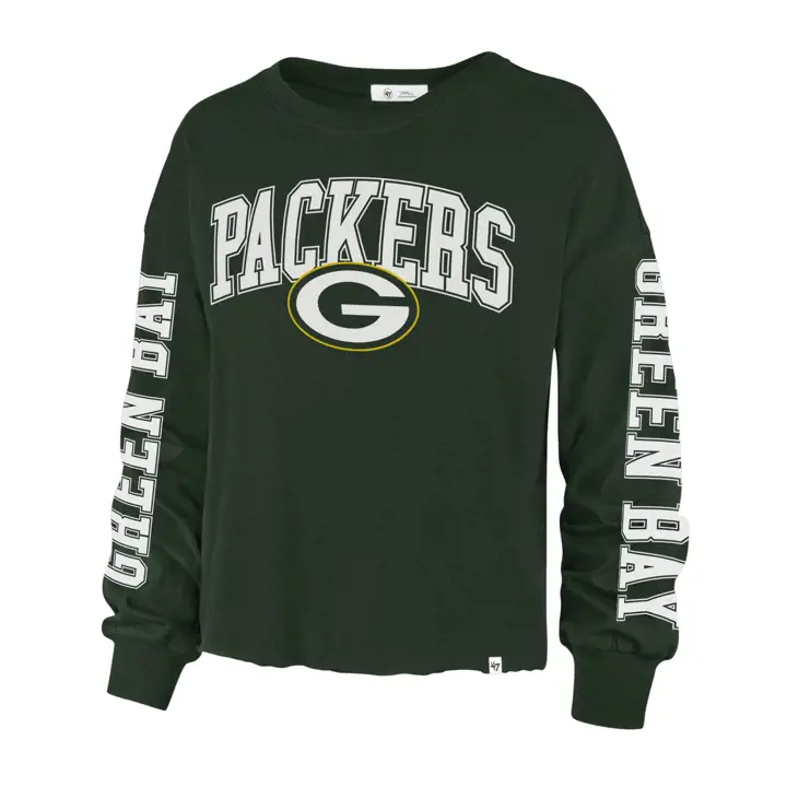 T-shirt à manches longues NFL femme Green Bay Packers Parkway 21 vert