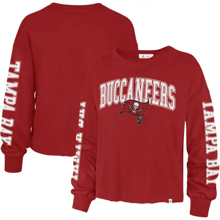 T-shirt à manches longues NFL Tampa Bay Buccaneers Parkway pour femme 21 rouge