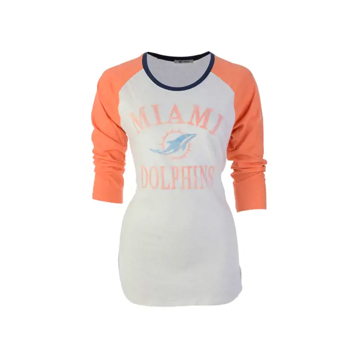 Miami Dolphins NFL Femme Ring Around Frankie Raglan 21 lbr