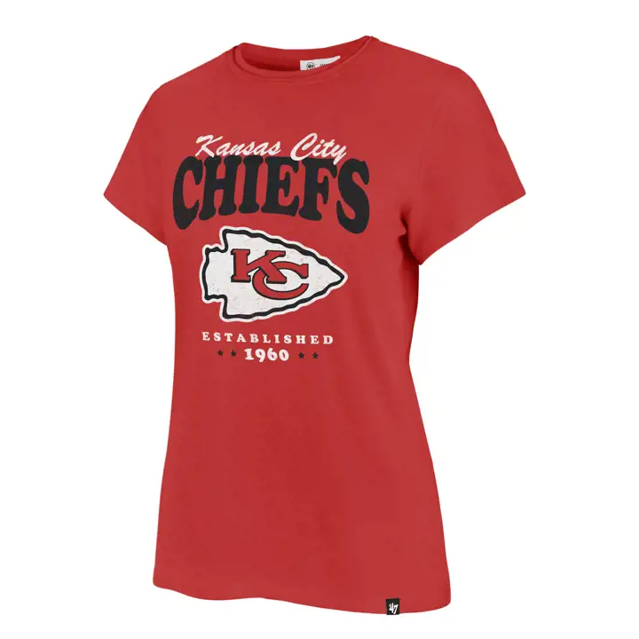 T-shirt Femme Kansas City Chiefs NFL Rally Cry Frankie 21 Rouge