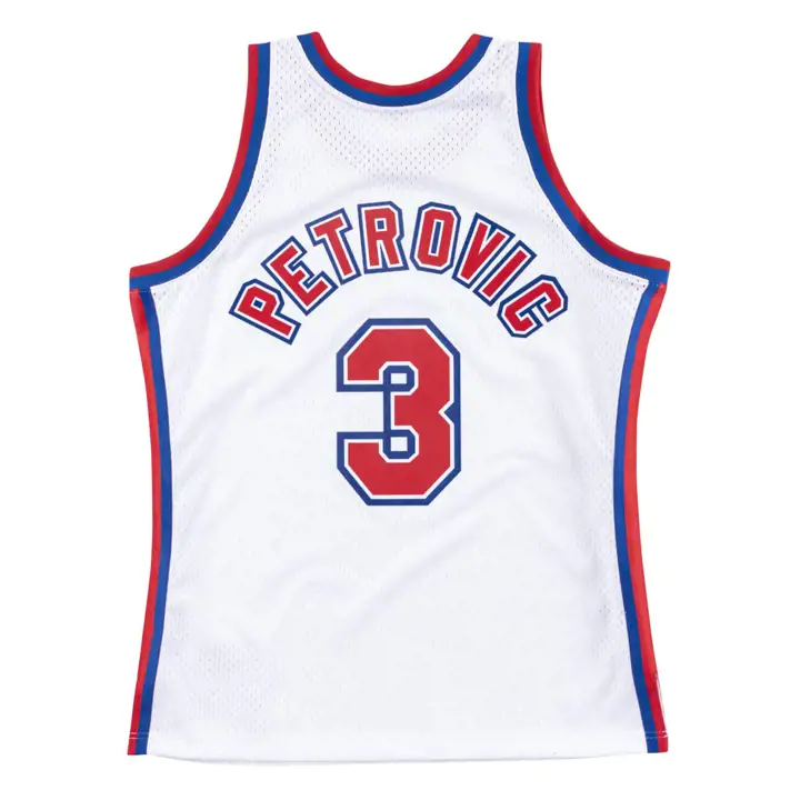 Maillot Swingman NBA M&N Drazen Petrovic blanc