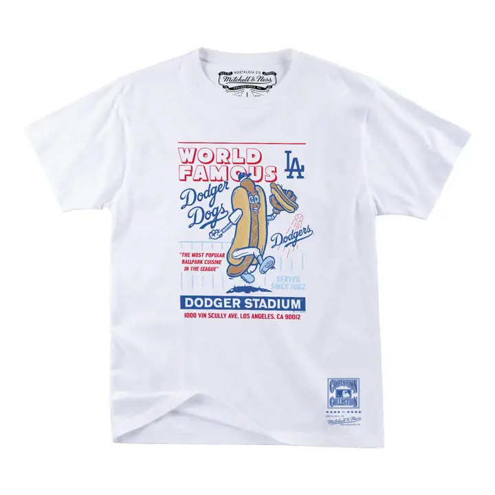 T-shirt Los Angeles Dodgers MLB M&N Coop Nostalgia Pack blanc