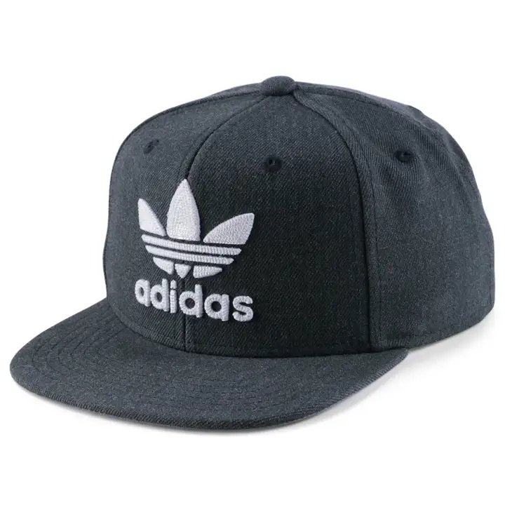 Adidas Yth Originals Casquette snapback Trefoil Chain Gris chiné/blanc