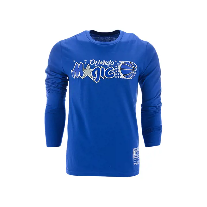 ORLANDO MAGIC NBA MN Logo Rétro Manches Longues Bleu