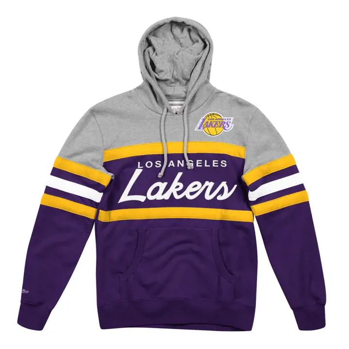 LOS ANGELES LAKERS NBA MN Hoodie à capuche entraîneur pur
