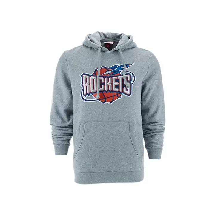 Sweat à capuche Houston Rockets NBA MN Logo rétro gris