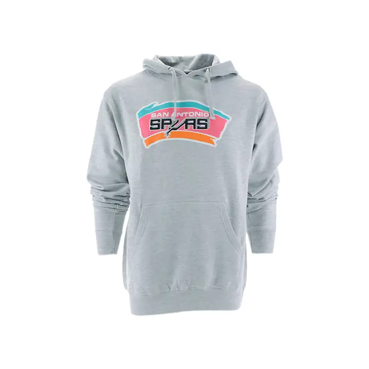 SAN ANTONIO SPURS NBA MN Sweat à capuche logo rétro gris
