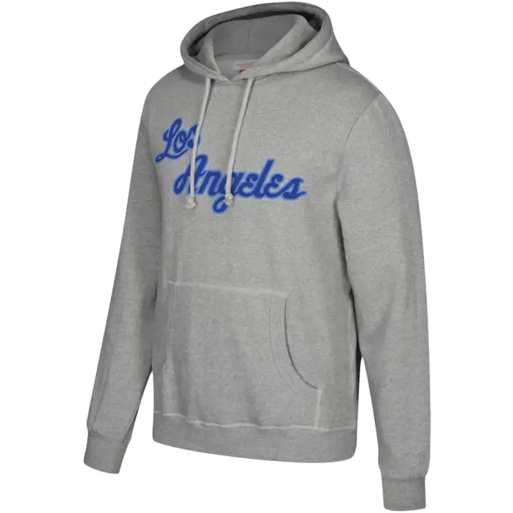 Sweat à capuche rétro LOS ANGELES LAKERS NBA MN avec logo gris