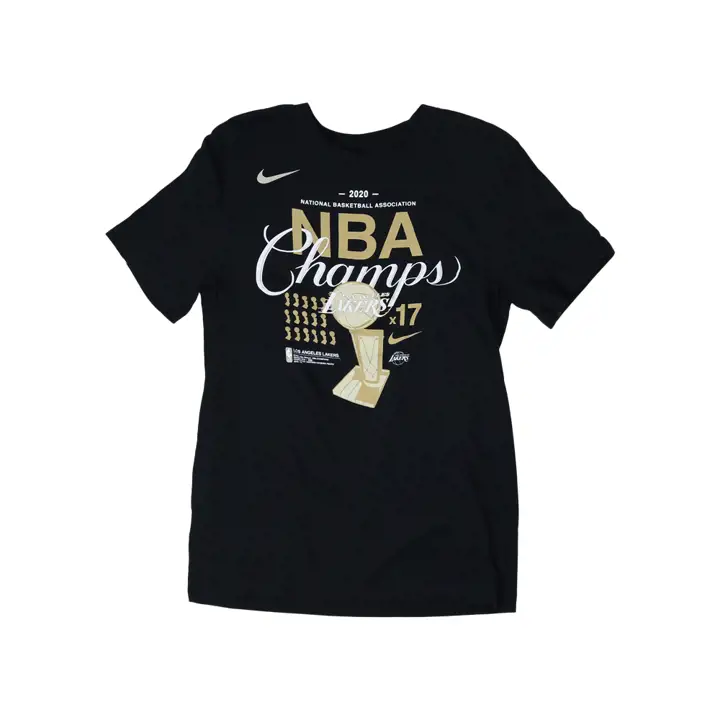 T-shirt Lakers NBA Bagues de Championnat Bannières noir