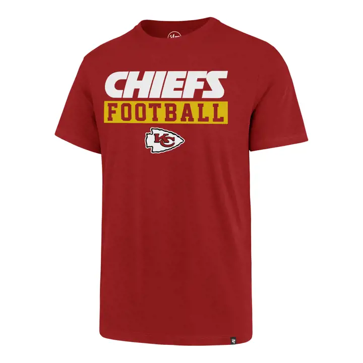 T-shirt Super Rival KANSAS CITY CHIEFS Backdraft 21 ROUGE