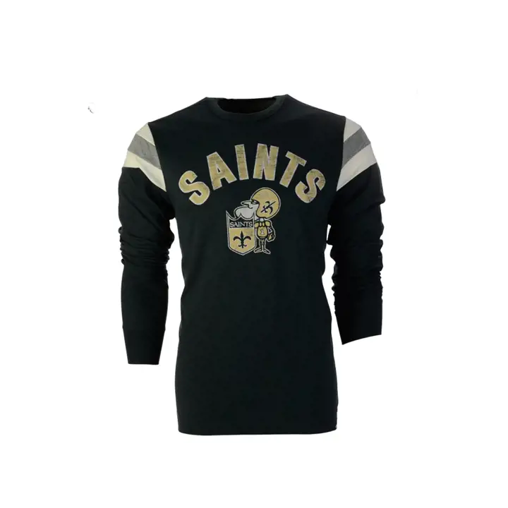 T-shirt NFL Franklin Rooted manches longues pour homme New Orleans Saints 21 noir