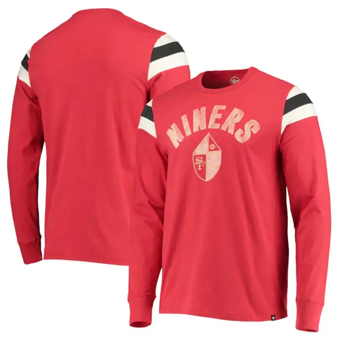 T-shirt à manches longues NFL Franklin Rooted des SAN FRANCISCO 49ERS 21 ROUGE