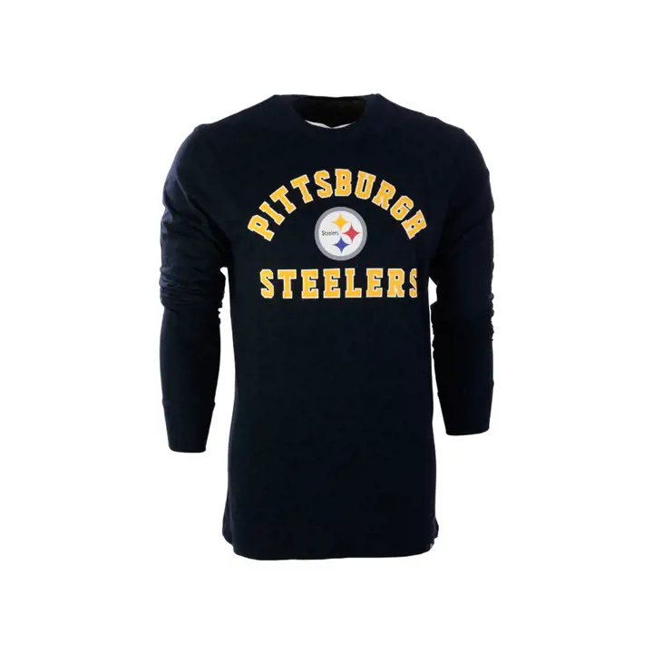 T-shirt à manches longues Pittsburgh Steelers Varsity Arch Super Rival 21 B
