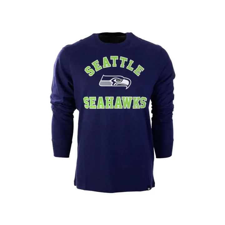 T-shirt manches longues Seattle Seahawks Varsity Arch Super Rival 21 MARINE