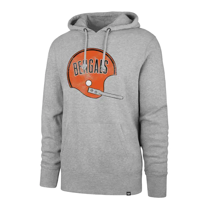 CINCINNATI BENGALS NFL Throwback Headline Hood 21 GRIS