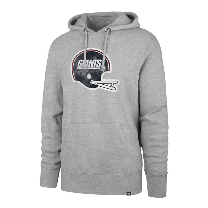 NEW YORK GIANTS NFL Sweat à Capuche Rétro Headline 21 GRY