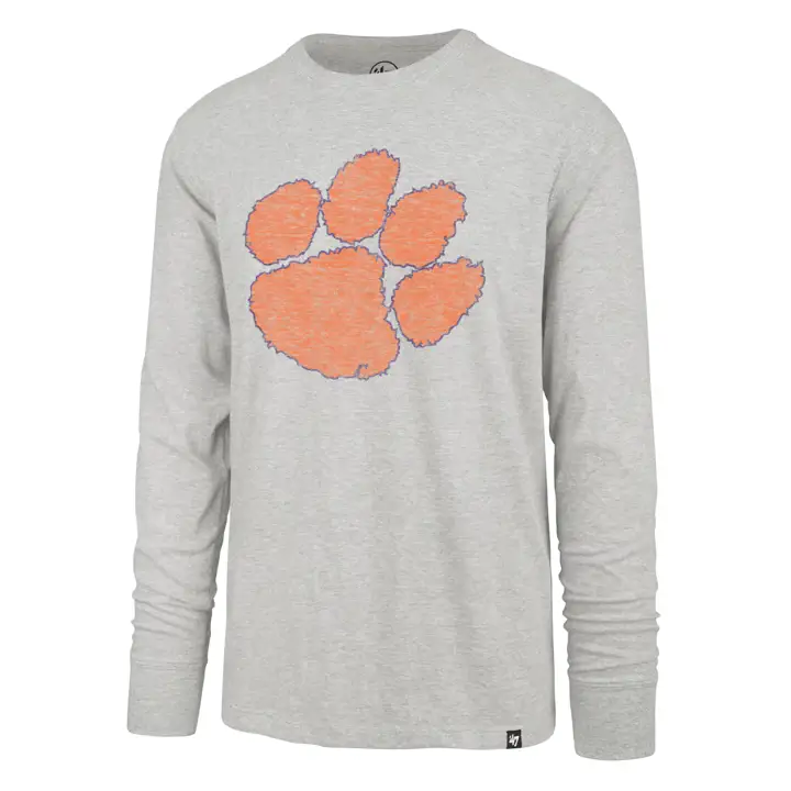 T-Shirt Franklin à Manches Longues Premier NCAA Clemson Tigers 21 GRY