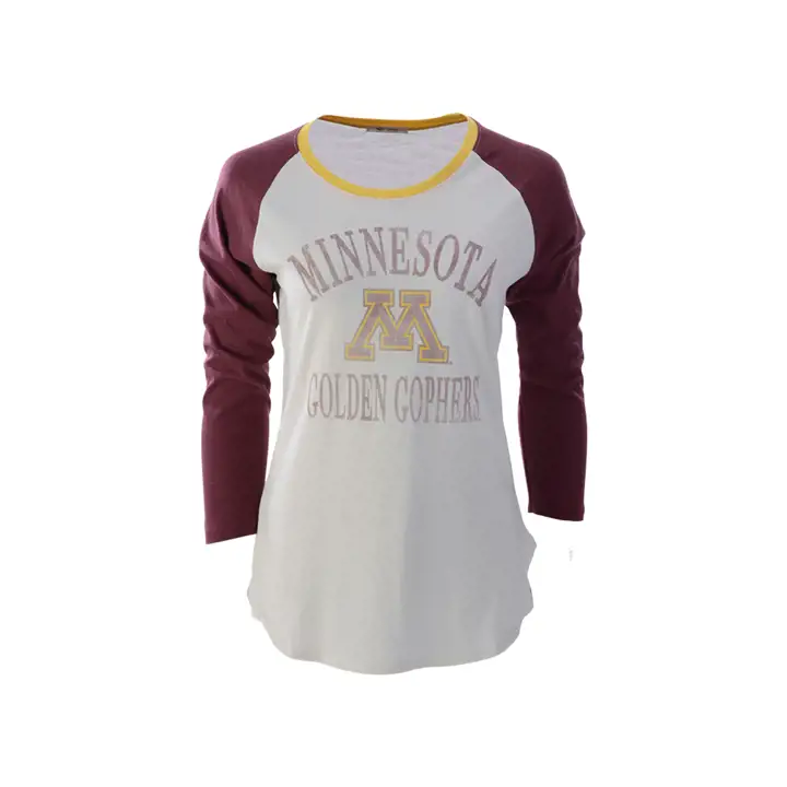 Minnesota Golden Gophers NCAA Femme Frankie Raglan 21 CREA