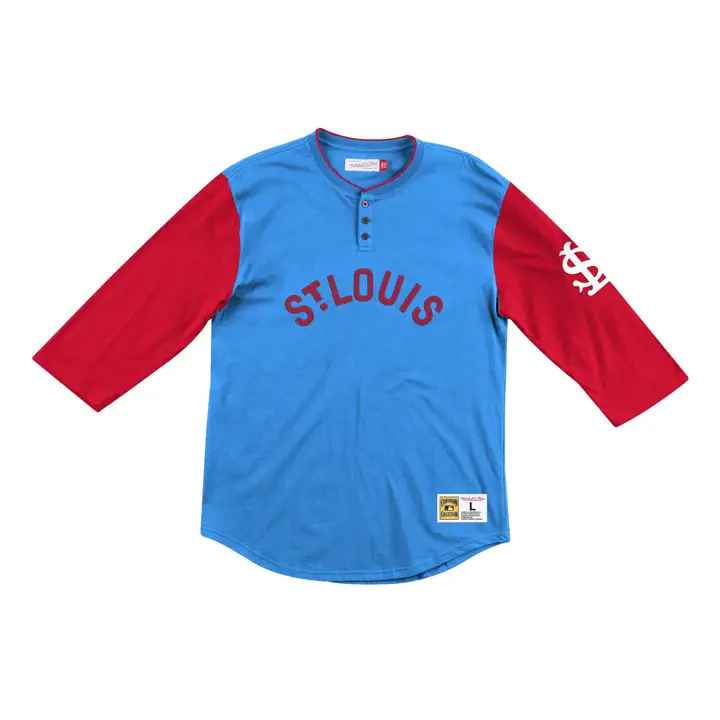 ST. LOUIS CARDINALS MLB M&N Henley Joueur lbl