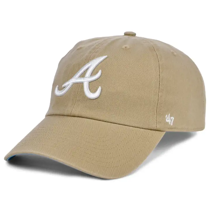 Casquette MLB ATLANTA BRAVES couleur Ballpark UV 47 CLEAN UP KHA/LBL