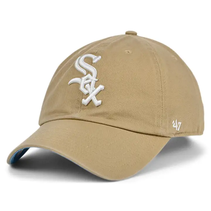 CASQUETTE CHICAGO WHITE SOX MLB BALLPARK COLOR UV 47 CLEAN UP KAKI/BLEU CLAIR